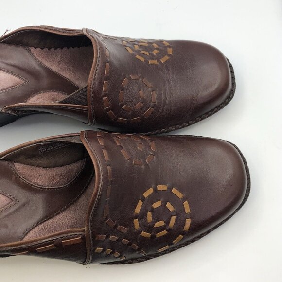 Clarks Artisan open back mule clog sz 8.5 wedge - Picture 8 of 13